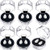 Zhanmai 6 Pairs Vampire Teeth Custom Fangs Vampire Fangs Fake Denture for Cosplay Party Props Halloween Party Fangs Favors (13 mm)