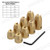 NICECNC 8 Pack Motorcycle Reusable Brass Wheel Spoke Balance Weights Refill Kits for Super Moto,Dual Sport,Metric Cruisers,Vintage or Any Other spoked Wheels