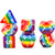 Rainbow Dice Polyhedral DND Dice Sets for Dungeons and Dragons Role Playing Game