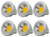 JKLcom 5W MR16 LED Light Bulb 5 Watt MR16 COB LED Spot Light Lamp MR16 GU5.3 MR16 Spotlight COB LED Bulbs,Warm White 3000K,12V,5W(50W Halogen Equivalent),6 Pack