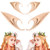 FRESHME Pairs Medium and Long Style Cosplay Pixie Elf Soft Pointed Tips Anime Party Dress Up Costume Masquerade Accessories Halloween Elven Vampire Fairy Ears (2, Beige