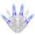 Vickerman 70 Light Blue and Pure White M5 LED Icicle Light Set on White Wire