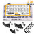 VIGRUE M3 M4 M5 Alloy Steel Hex Socket Button Head Cap Nuts Flat Washers Kit Black Screw Assortment (570 PCS)