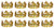 Beistle 60250-GD 12-Pack Gold Plastic Jeweled King's Crown