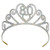 Beistle 60633-80 Glittered Metal "80" Tiara, Silver