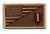 1st Infantry American Flag 2" x 3.5" Tan Hook & Loop 2 Piece Patch