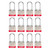 Lion Locks 5PLS Keyed-Alike Padlock, 1-9/16-inch Wide 2-inch Shackle, 12-Pack