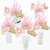 Little Princess Crown - Pink and Gold Princess Baby Shower or Birthday Party Centerpiece Sticks - Table Toppers - Set of 15