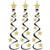 Star Whirls (black & gold)    (3/Pkg)