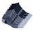 Puma Mens No show Sport Socks, Moisture Control, Arch Support (8 Pair) (Regular Shoe Size: 6-12, Black)