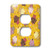 3dRose lsp_35908_6 Cupcakes in Gold 2 Plug Outlet Cover