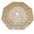 Kurt Adler 54-Inch Ivory Treeskirt with Gold Pinecones