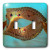 3dRose lsp_7024_2""Masquerade In Antique Orange Gold Glitter" Double Toggle Switch, Multicolor