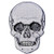 Skull Dead Biker Patch Horror Goth Embroidered Applique Iron On Sew On Emblem