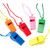 U.S. Toy Lot of 12 Assorted Color Whistles with Lanyards