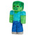 JINX Minecraft Zombie Plush Stuffed Toy (Multi-Color, 12" Tall)