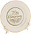 3dRose cp_154512_1 70th Gold Text for Celebrating Wedding Anniversaries-70 Years Married Together-Porcelain Plate, 8-Inch