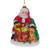 BestPysanky Santa with Golden Retriever Blown Glass Christmas Ornament 4.5 Inches
