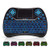 Mini Wireless Keyboard, Remote Keyboard with Multimedia Keys, 2.4GHZ USB Rechargable Android Remote for TV Box, Mini Keyboard for Smart TV,IPTV,PS4,PC