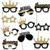 Big Dot of Happiness HOCO Dance - Glasses and Masks - Paper Card Stock Party Photo Booth Props Kit - 10 Count