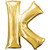 Anagram 32968 Letter K Gold Foil Balloon 34",
