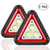 KOKOIN Portable Flood Lamp COB 30W 1500LM Emergency Lights Rechargeable Work Light Multi-Function Triangle Warning Light SOS Outdoor Camping Searchlight LED Traffic Lighting (2PC)