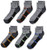 Fruit of the Loom Boys' 6-Pair Half Cushion Ankle Socks, gray assort, Large (Shoe Size: 3-9)