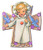 First Communion Gold Embossed Child Icon Plaque, 4 5/8 Inch