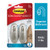 Command Traditional Plastic Bath Hooks Value Pack, Medium, Brushed Nickel, 2-Hooks (17051BNB-2ES)