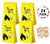 Uniceworld 24Pcs Bee Bags Party Favor Goodies Bags Birthday Baby Shower Theme Party Decoration Gift Bags with Bee Stickers Set of 24