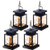 Solar Lantern Lights Outdoor, 4 Pack Hanging Lanterns Lights Solar Powered Waterproof Umbrella Lanterns Solar Lights Solar Led Hanging Decorative Light