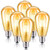 Kohree Led Vintage Light Bulb, 4W Dimmable Led Edison Bulb Filament Light Bulb, E26 2300K Amber Warm White, 40W Equivalent, Squirrel Cage Filament Antique Style LED Edison Bulb, UL listed(6-Pack)