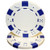 Brybelly 50 White Clay Composite Striped Dice 11.5 Gram Poker Chips