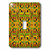 3dRose lsp_80673_1 African Pattern In Greens Reds n Golds Single Toggle Switch Multicolor