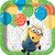 Square Despicable Me Minions Paper Cake Plates, 8ct