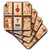 3dRose CST_62344_4 Ancient Egyptian Tarot Cards-Ceramic Tile Coasters, Set of 8