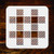 Buffalo Plaid Stencil - 6.5 x 6.5 inch - Reusable Folkart Check Pattern Allover Wall Stencils Template - Use on Paper Projects Scrapbook Journal Walls Floors Fabric Furniture Glass Wood etc.