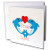 3dRose Image of Cartoon Dolphins Say True Love - Greeting Card, 6" x 6", Single (gc_233002_5)