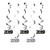 Creative Converting 331287case Black and Silver 2019 New Year's Dizzy Danglers, One Size,
