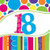 Creative Converting 18 Count Bright and Bold 18th Birthday Lunch Napkins, - 661812