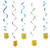 Creative Converting 329392 DIZZY DANGLERS ASSORTED, 30", Multicolor
