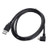 CY 1.5m Micro USB Male to USB 2.0 Data Charge Cable for Cell Phone & Tablet Left Angled 90 Degree