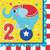 Circus Animals Happy 2nd Birthday Napkins, 16 ct