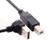 Down Angled 90 Degree USB 2.0 Male to B Type Male Cable for Printer Scanner Hard Disk 20cm