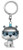 Funko Pop Keychain: Rick & Morty - Snowball Collectible Figure, Multicolor
