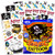 Pirate Stickers and Tattoos Party Favor Pack -- Over 120 Stickers and 50 Temporary Tattoos
