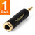 ANDUL 1/4'' to 3.5mm Stereo Pure Copper Headphone Adapter,3.5mm(1/8'') Plug Male to 6.35mm (1/4'') Jack Female Stereo Adapter for Headphone, - 1Pack