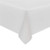 Plastic Disposable Table Covers Tablecloth for Christmas Party (Rectangle 54" x 108", White)