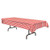 Beistle Striped Tablecover, 54 by 108-Inch, Red/White