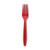 Creative Converting Touch of Color Premium 24 Count Plastic Forks, Classic Red
